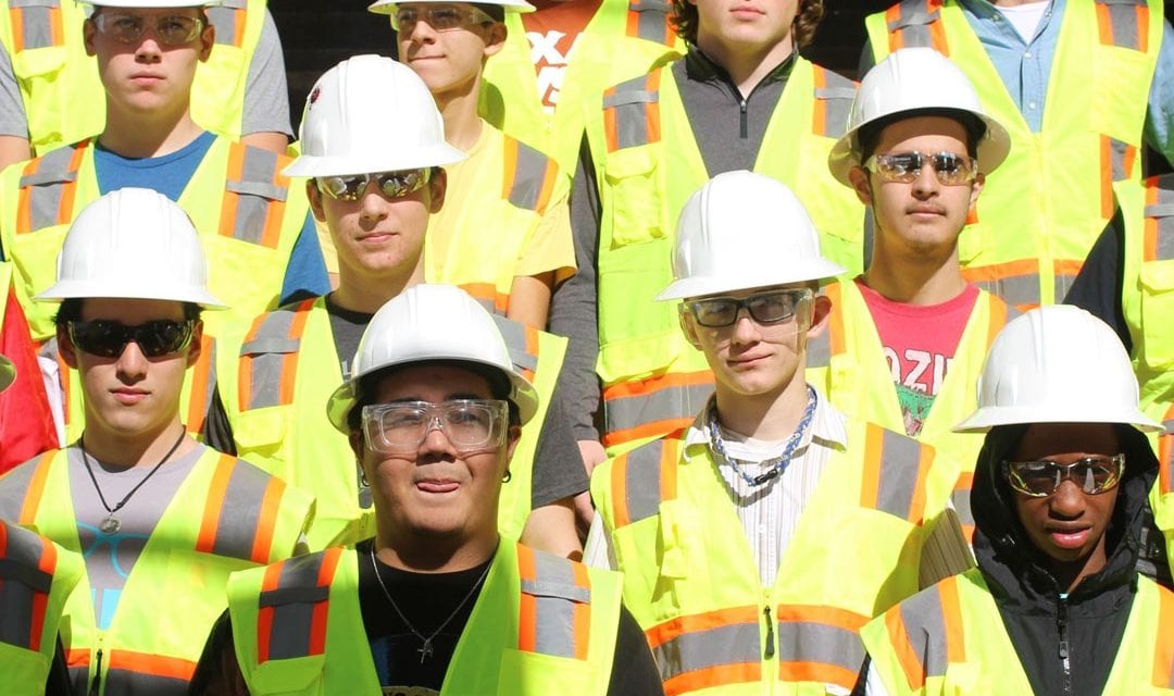 Cedar Ridge construction, architecture students tour active construction site on campus