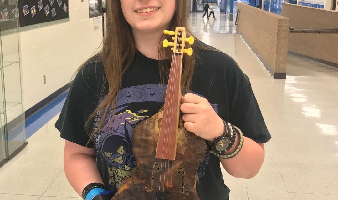 Grisham student creates low-cost violins for IB MYP project