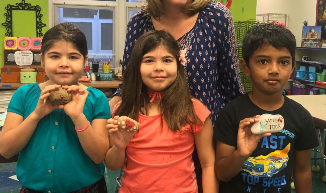 Canyon Creek art students connect worldwide with kindness rocks