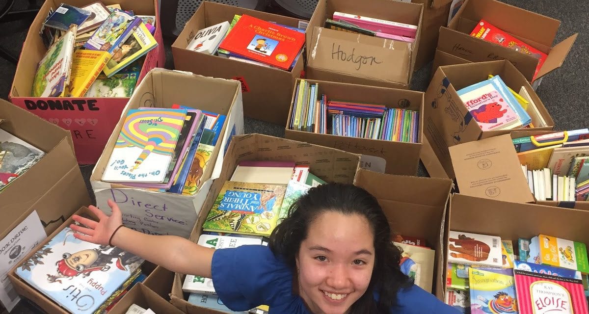 Grisham IB students collect 600 books for library in Uganda