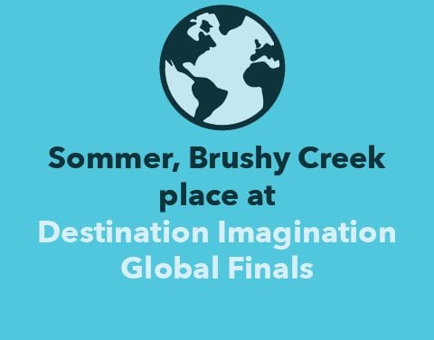 Sommer, Brushy Creek place at Destination Imagination Global Finals