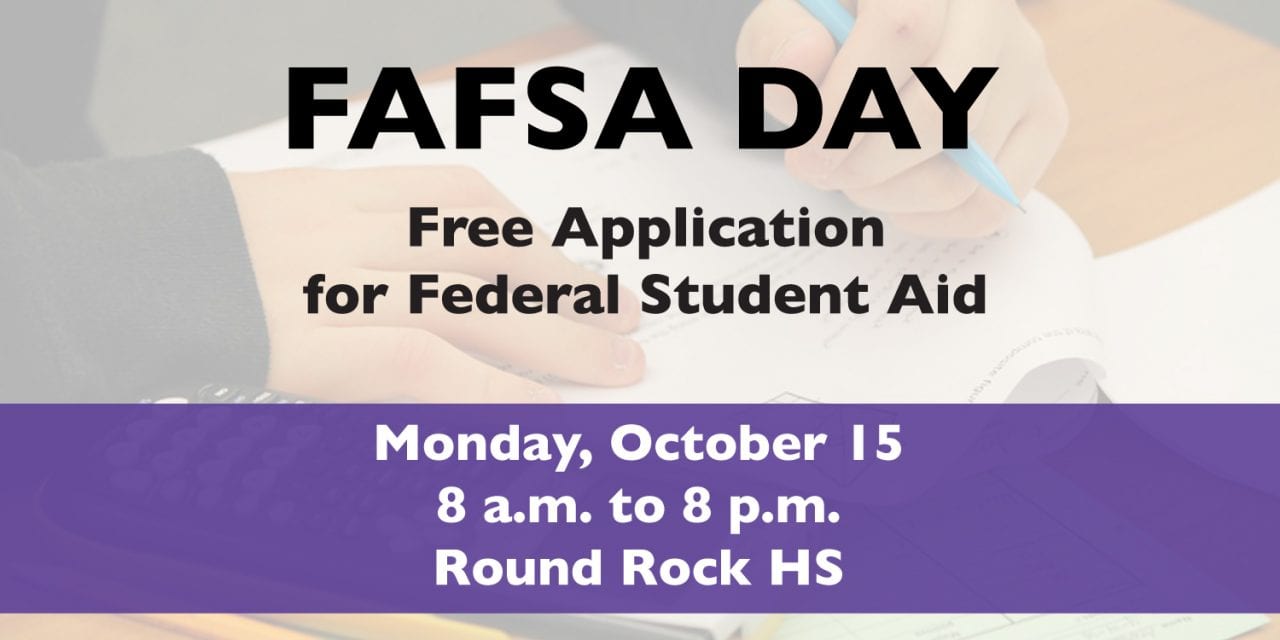 Class of 2019 offered FREE FAFSA help at Oct. 15. FAFSA Day