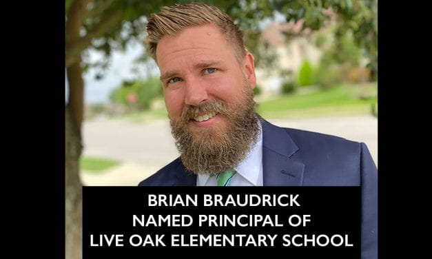 Brian Braudrick Named Principal of Live Oak Elementary School