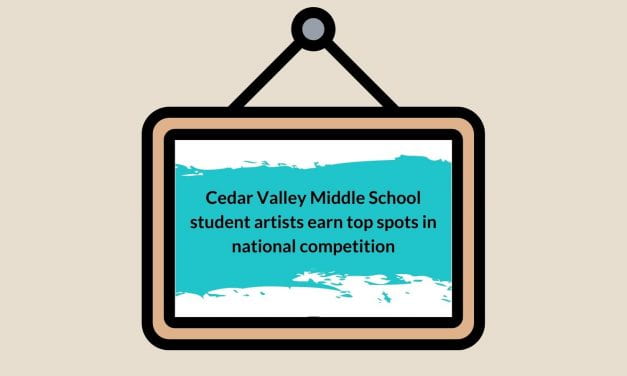 Cedar Valley Middle School student artists earn top spots in national competition