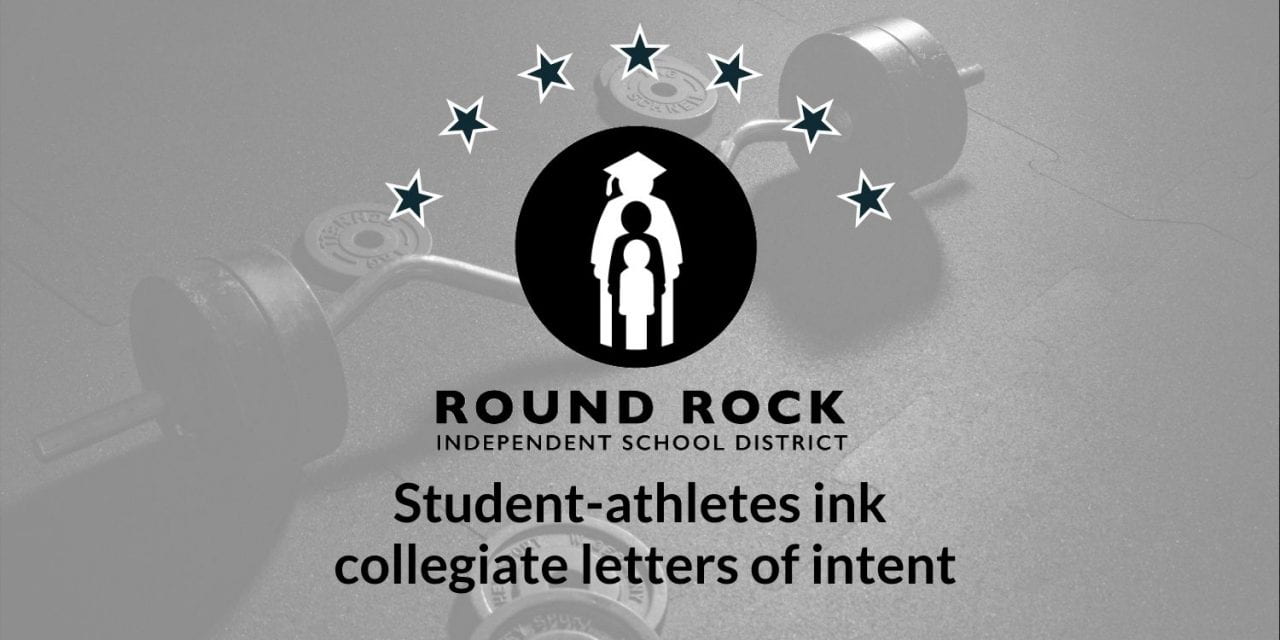 Round Rock ISD student-athletes ink collegiate letters of intent on early signing day