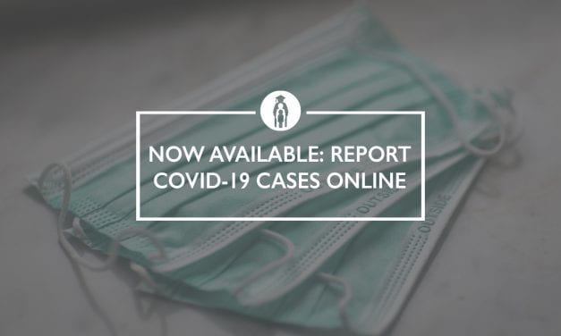 Now Available: Report COVID-19 cases online