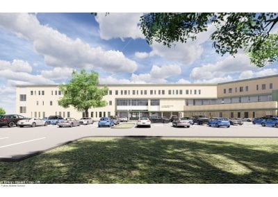 Artistic rendition of proposed CD Fulkes middle school - Exterior