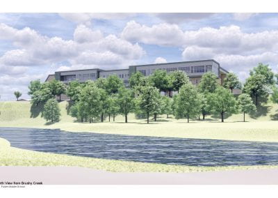 Artistic rendition of proposed CD Fulkes middle school - Exterior