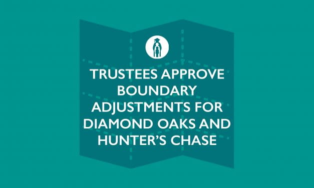 Trustees approve boundary adjustments for Diamond Oaks and Hunter’s Chase Estates