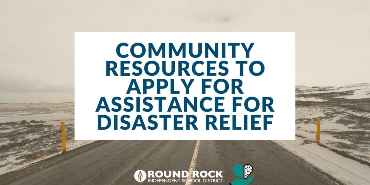 Community resources to apply for assistance for disaster relief