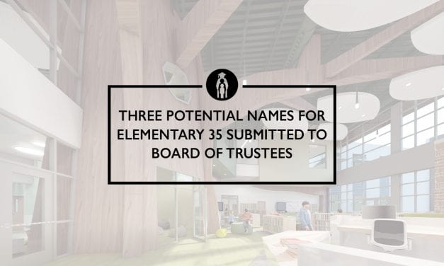 Three potential names for Elementary 35 submitted to Board of Trustees