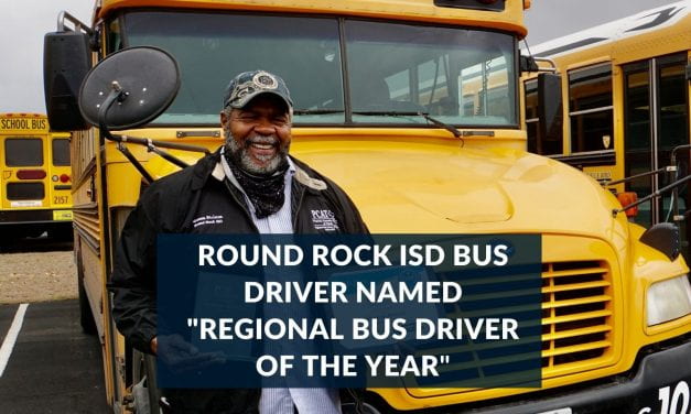 Round Rock ISD Bus Driver named Regional Bus Driver of the Year