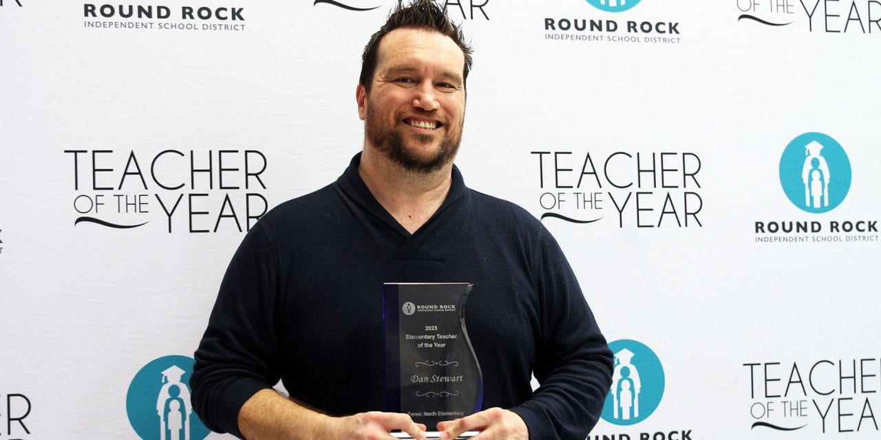 Dan Stewart named Round Rock ISD’s 2023 Elementary Teacher of the Year