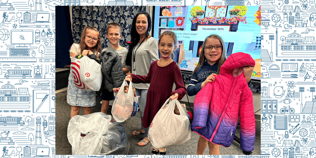 Elementary schools donate more than 2500 coats to children in need